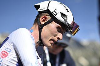 Mattias Skjelmose, le vainqueur surprise de l'Amstel Gold Race. KEYSTONE/GIAN EHRENZELLER